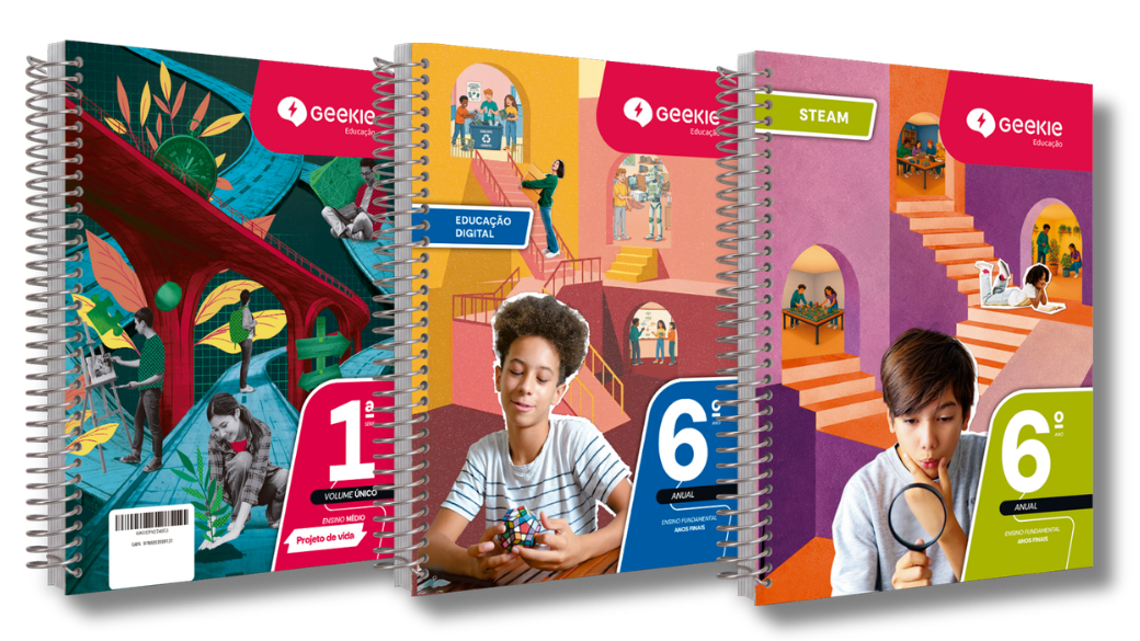Livros do componente Estação: Projeto de Vida, Educação Digital e STEAM